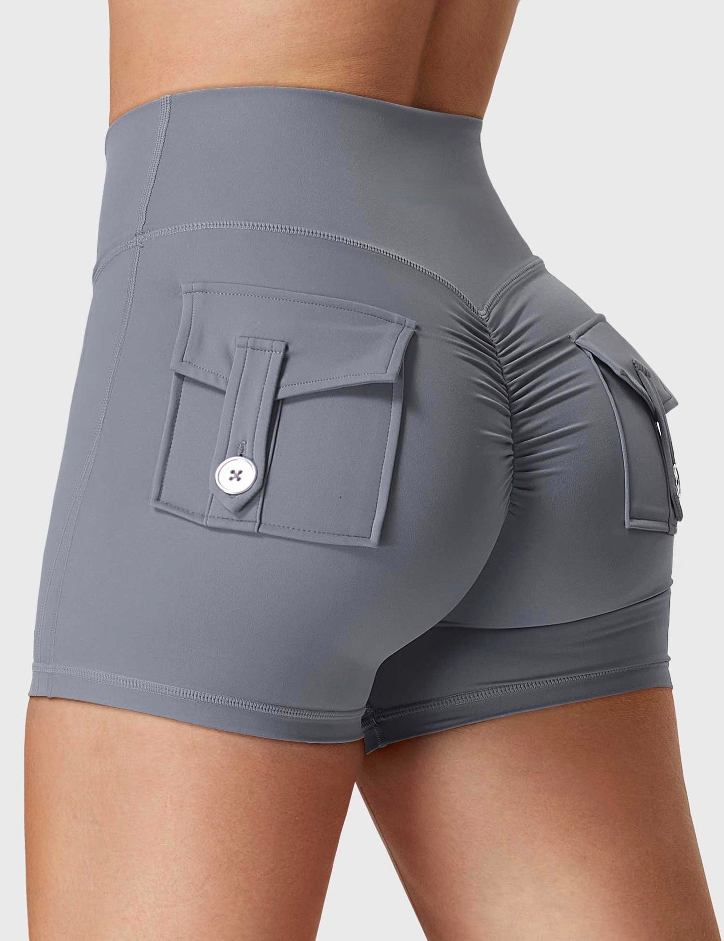 Short push up unicolor pocket