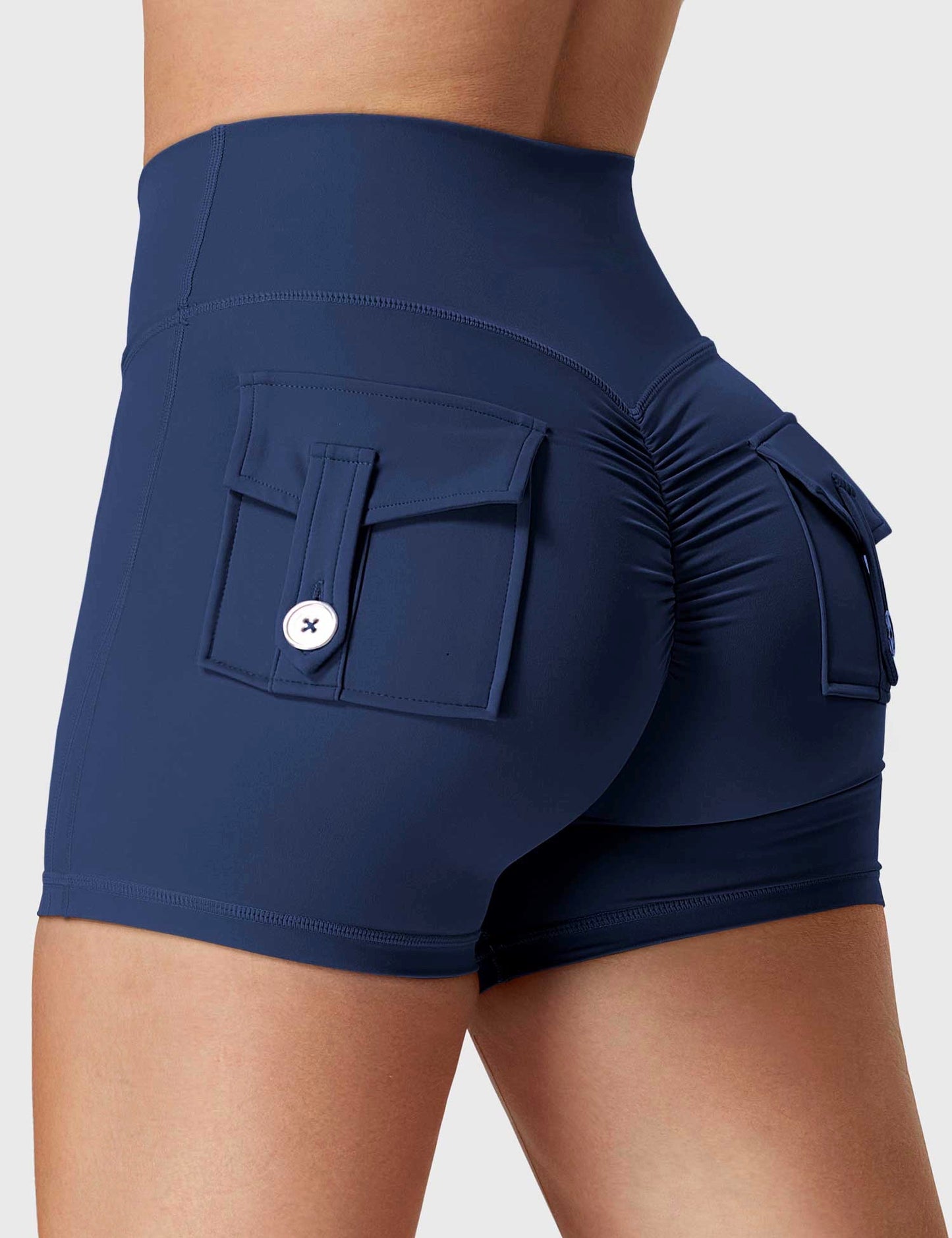 Short push up unicolor pocket