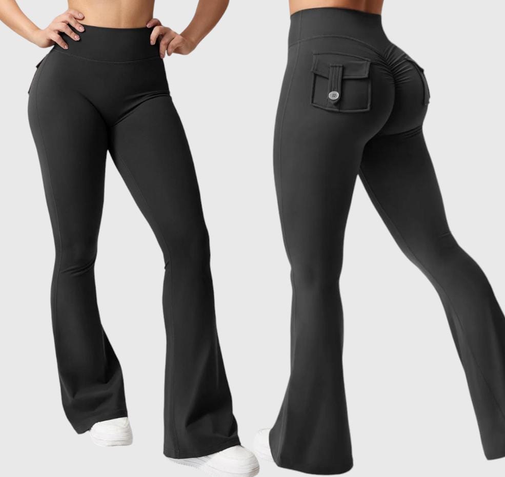 Gradient marble push up legging