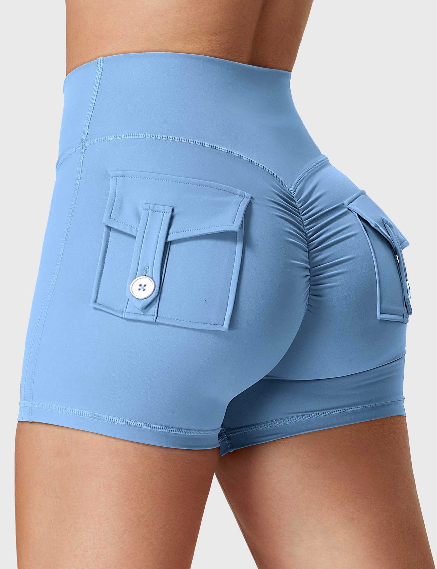 Short push up unicolor pocket
