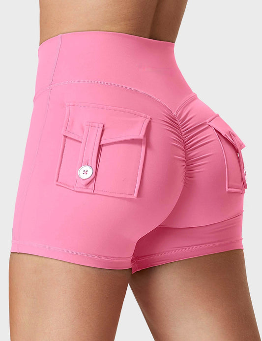 Short push up unicolor pocket
