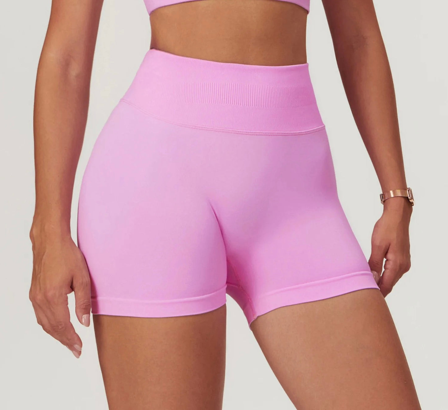Short push up unicolor heart