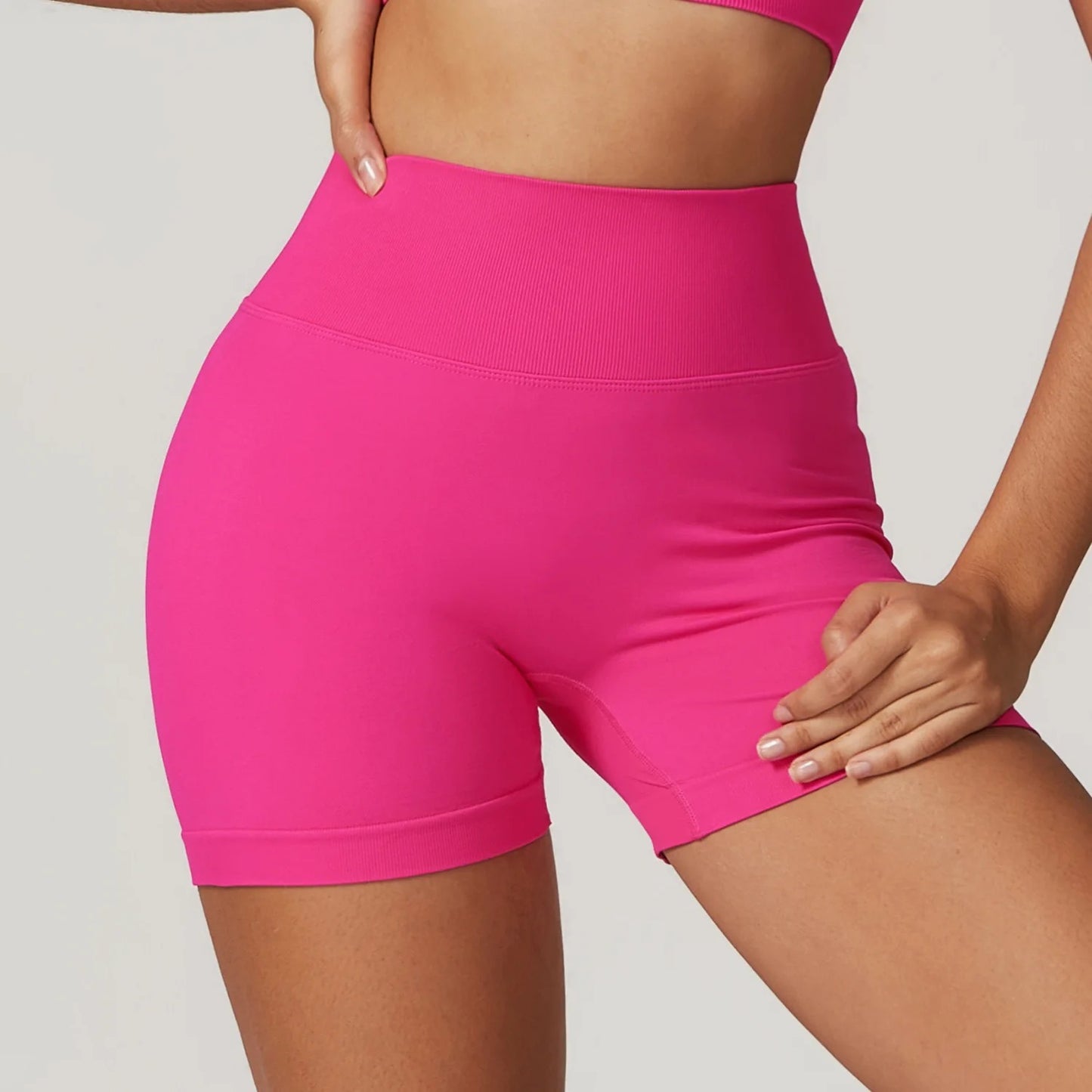 Short push up unicolor heart
