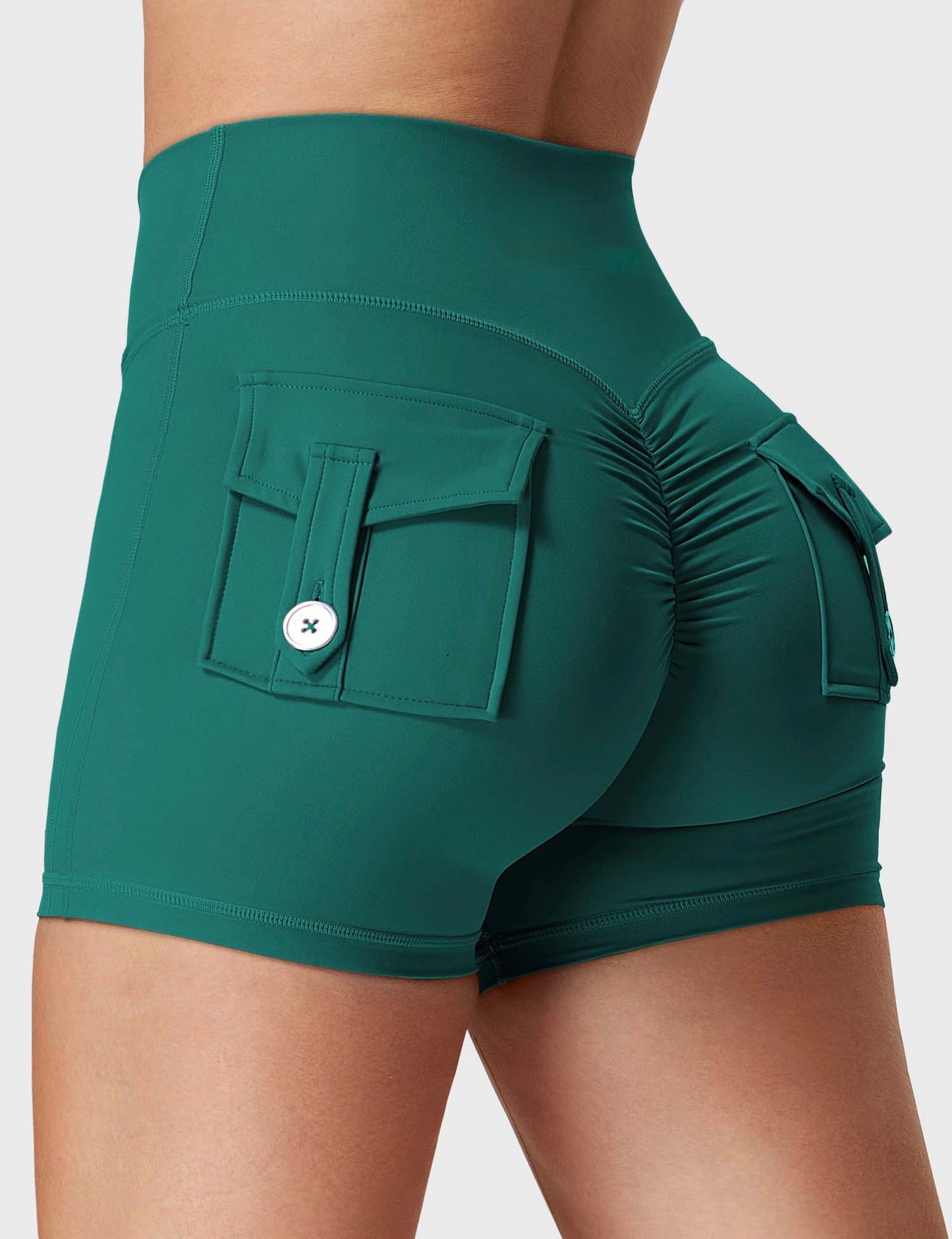 Short push up unicolor pocket