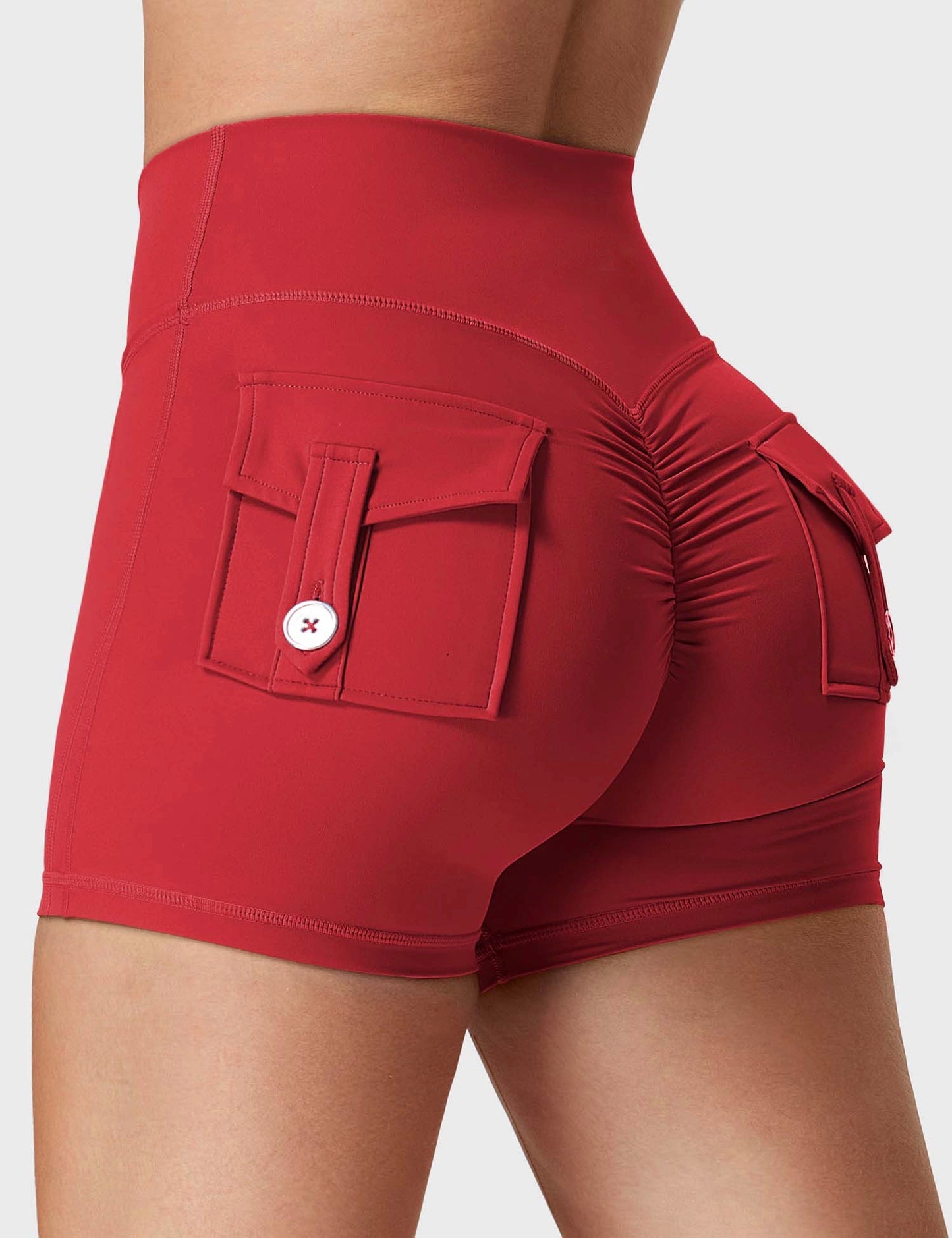 Short push up unicolor pocket