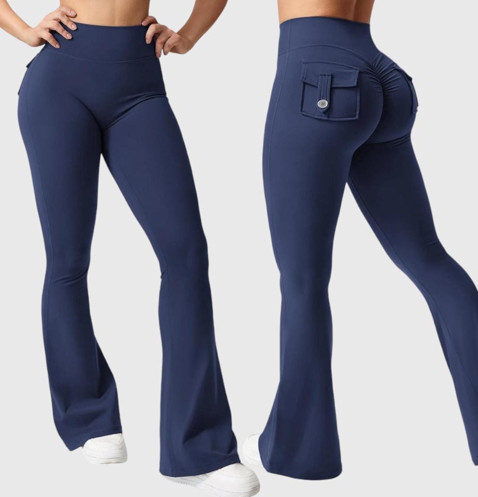 Gradient marble push up legging