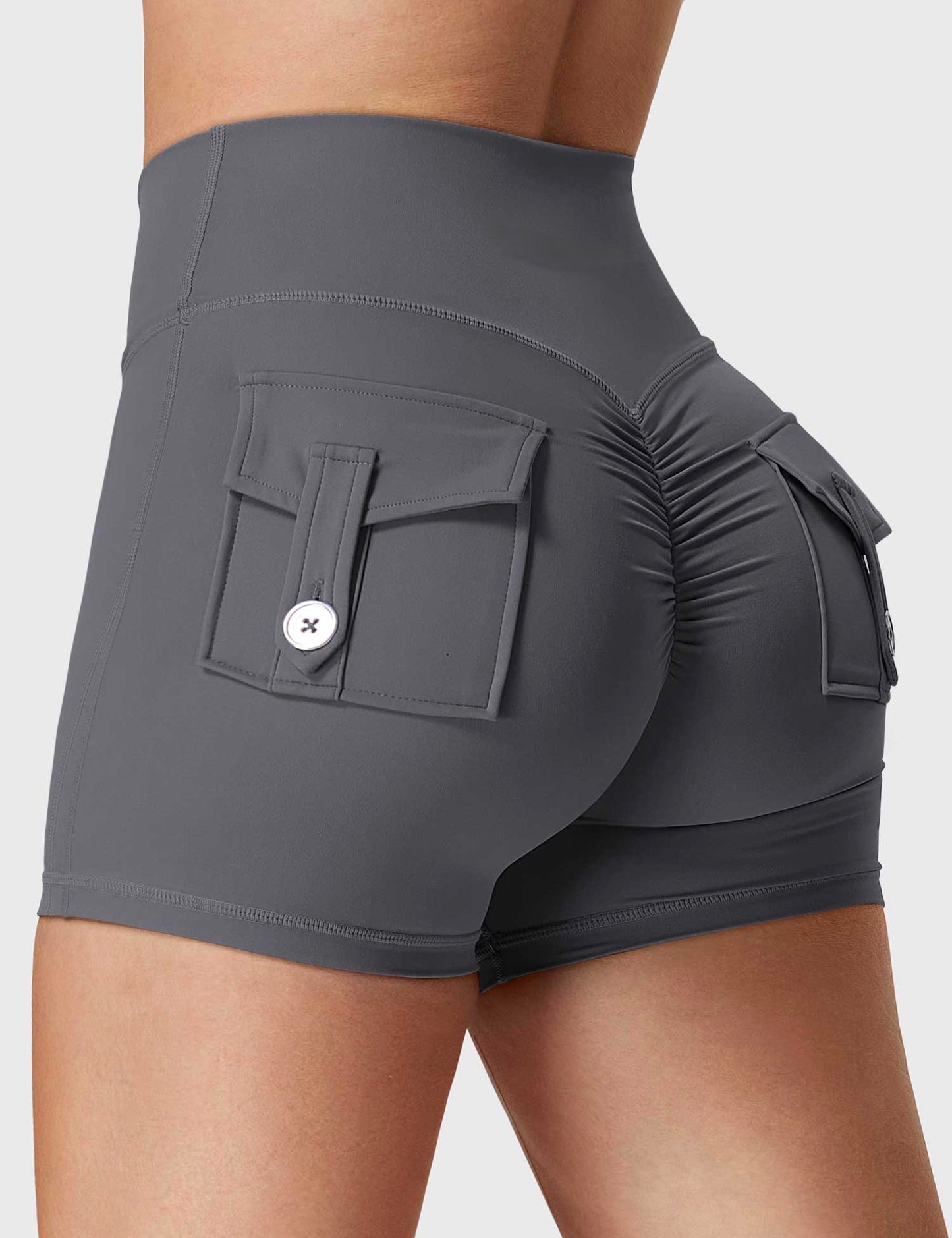 Short push up unicolor pocket