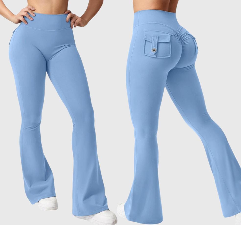 Gradient marble push up legging