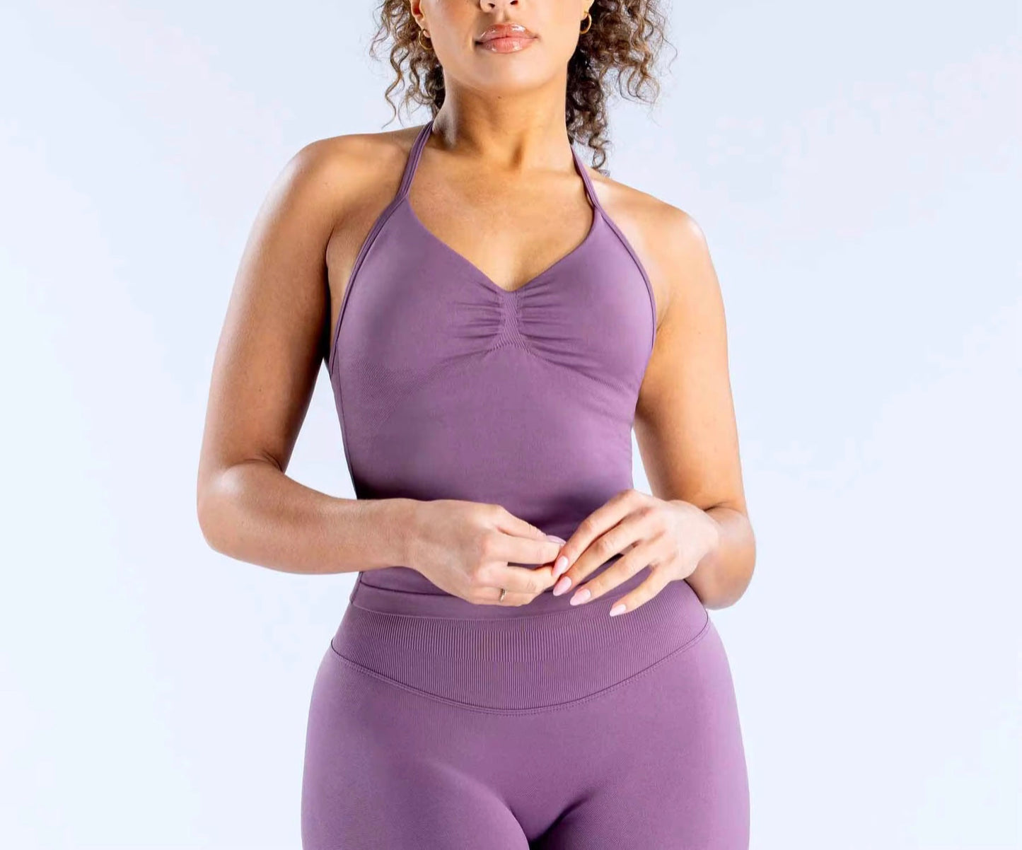 Crop top impression scrunch
