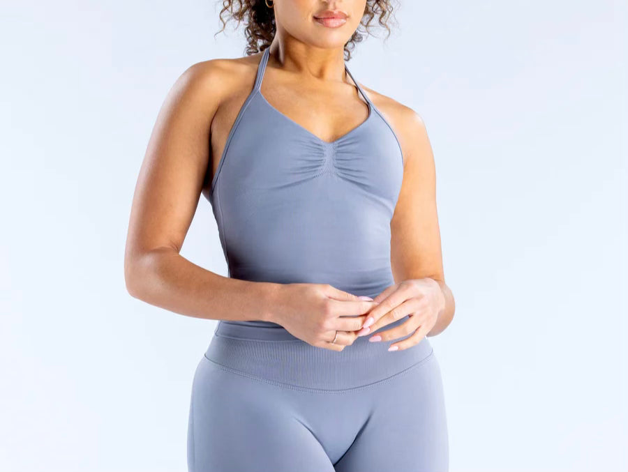 Crop top impression scrunch