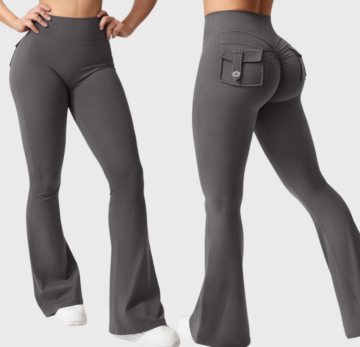 Gradient marble push up legging