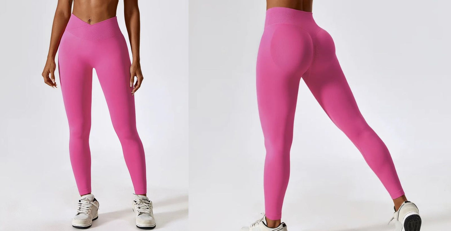 Solid V in front Push Up Legging