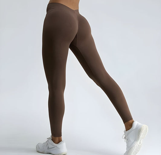 Solid V back Push Up Legging