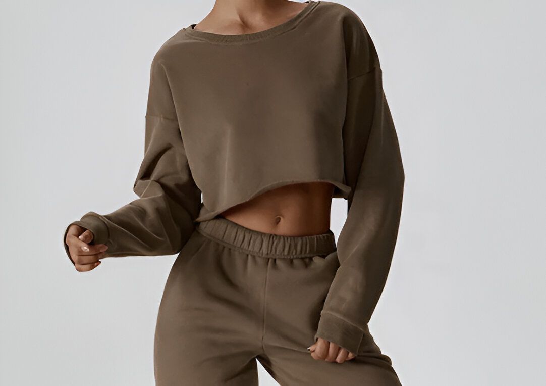 Unicolor Push Up shirt and shorts set