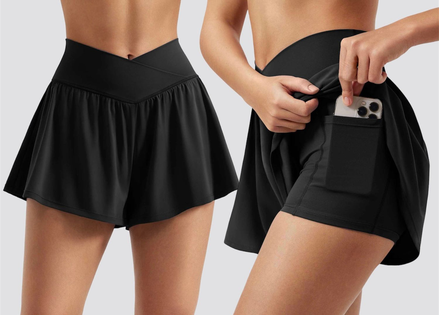 Pantaloneta tenis v front bolsillo
