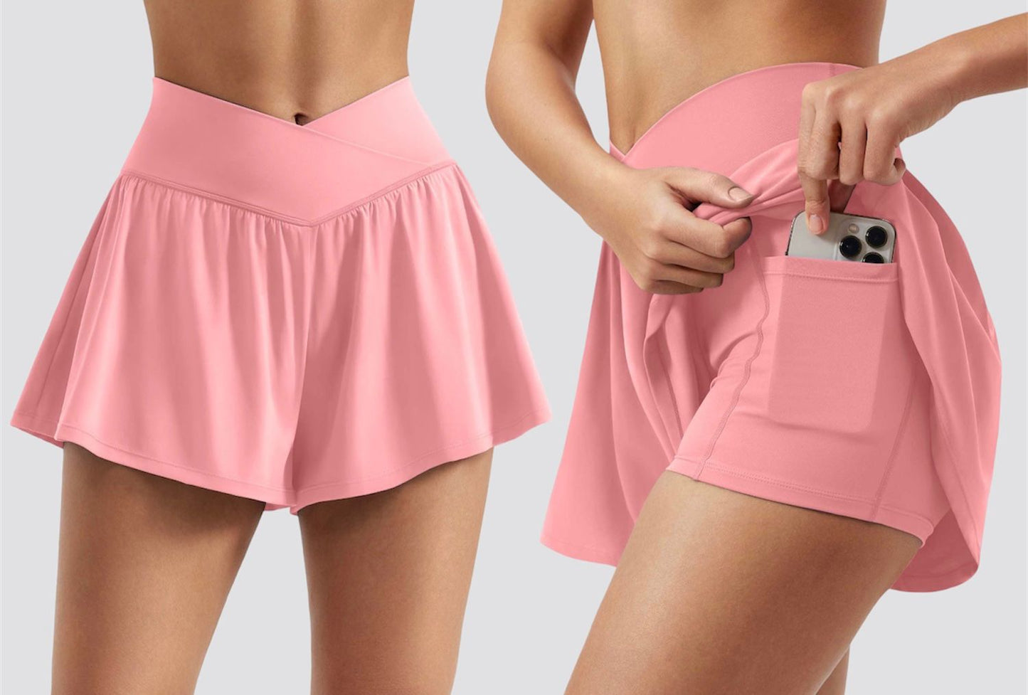 Pantaloneta tenis v front bolsillo